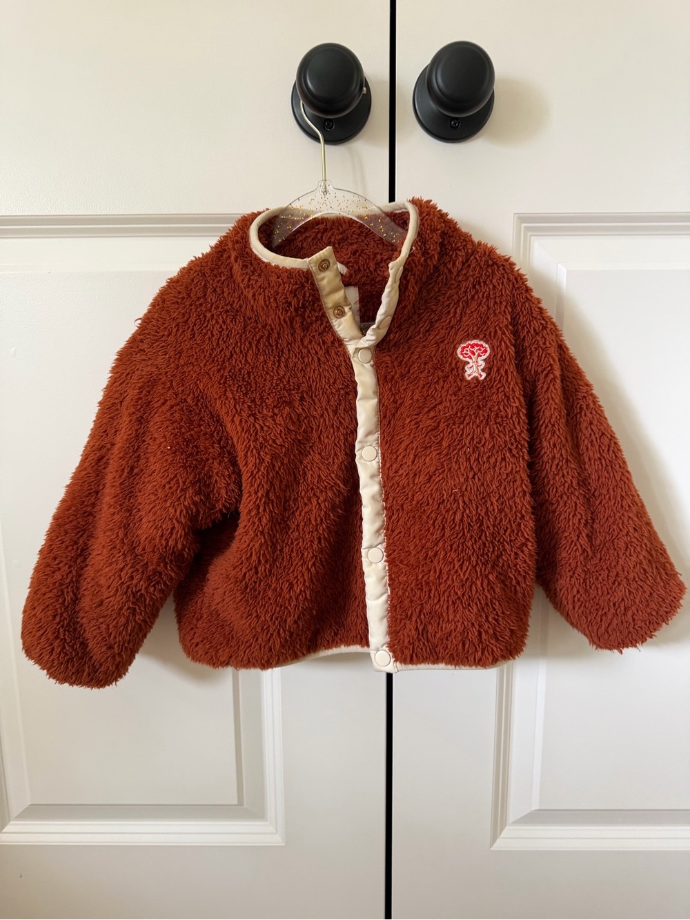 TINYCOTTONS cozy fleece in rust